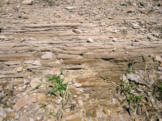 old stone wall of stones