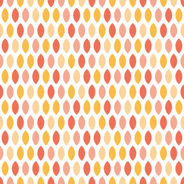 Seamless Pattern With Pink And Orange Geometric Shapes