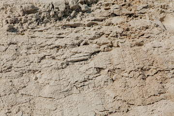 Wet sand texture in the sea shore beach - retro, vintage style look