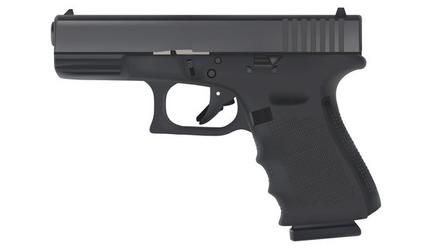 A popular gun for police officers around the world. , Can enlarge images without losing quality vector images.