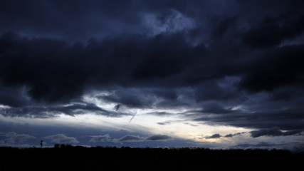 Coucher de soleil américain surveillé