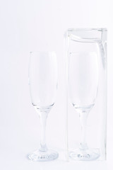 copa champagne y vidrio distintas glamour
