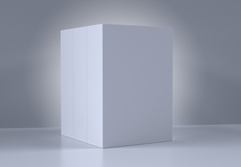 3 Product Packaging Boxs Mockup. 3D render.