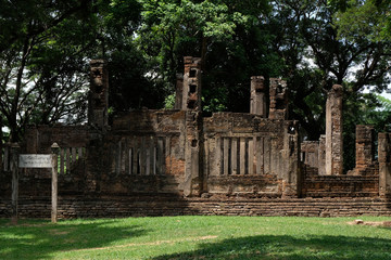 Fototapeta na wymiar Wat Khok Singkharam Temple, Si Satchanalai at the Historical Park in Sukhothai