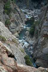 Rocky Stream in a Canyon