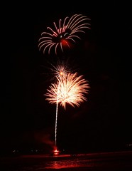 Night celebration with stunning fireworks