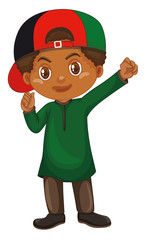 Cute happy smiling child isolated on white background