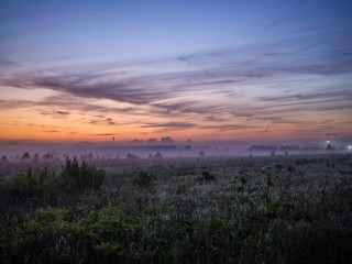 Obraz premium The nature of Russia in the early morning