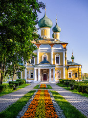 Fototapeta na wymiar View of the Uglich Kremlin on a summer day