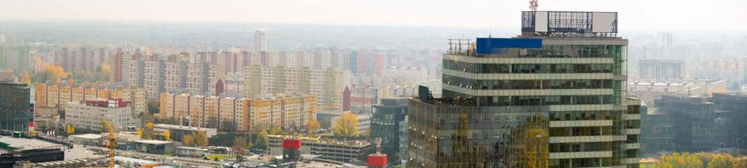 Fototapeta na wymiar Modern residental areas in slovakian city Bratislava