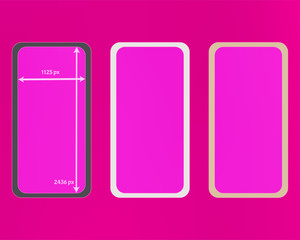 Mesh, pink colored phone backgrounds kit.