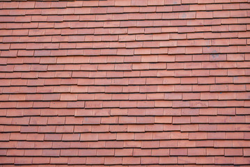 Clay tile roof.