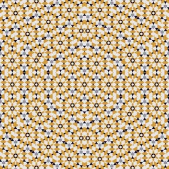 Abstract colorful hexagon square geometric seamless pattern symmetric kaleidoscope fashion