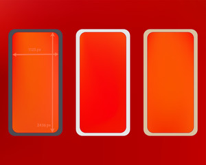 Mesh, red colored phone backgrounds kit.