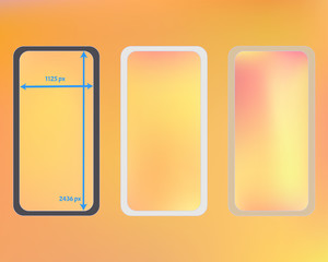 Mesh, multicolor phone backgrounds kit.
