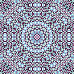 Abstract colorful hexagon square geometric seamless pattern symmetric kaleidoscope fashion