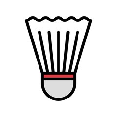 Shuttlecock vector, Back to school filled style icon