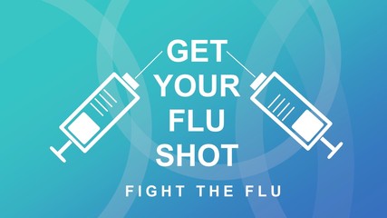 Flu awareness campaign banner. Design illustration