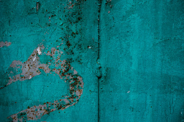 Texture of an old cracked paint coated surface. Background image of a painted metal surface