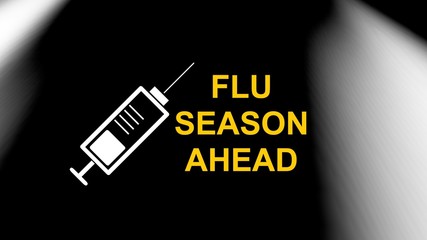 Flu awareness campaign banner. Design illustration