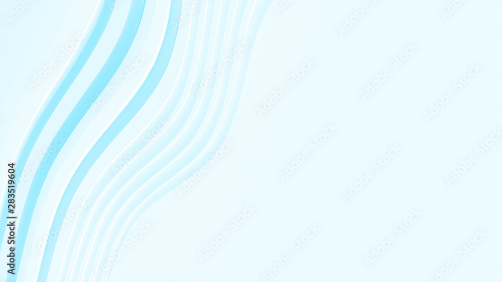 Poster 3d abstarct waves background rendering