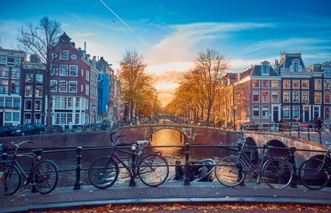 Selbstklebende Fototapete Amsterdam Tolle Straßen in Amsterdam