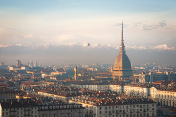 Fototapeta na wymiar Panoramic view of the City Of Turin