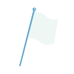 White flag pin vector symbol