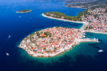Croatia - Primosten old town aerial view