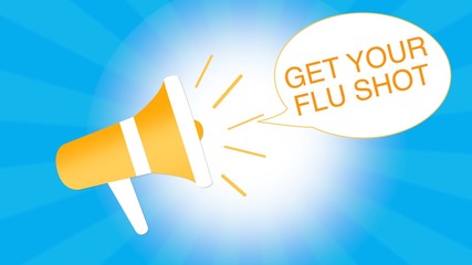 Flu awareness campaign banner. Design illustration