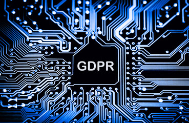 Abstract,close up of Mainboard Electronic computer background. (GDPR,General Data Protection...