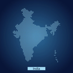 Fototapeta na wymiar map of India
