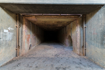 Fototapeta na wymiar Urban exploration in an abandoned kiln
