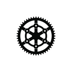 Obraz premium Gear icon sillhouette shape design