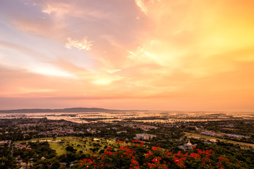 Sunset view from Mandalay Hill