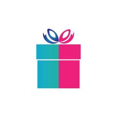 gift logo vector