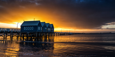 Sunset jetty pier