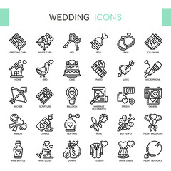 Wedding , Thin Line and Pixel Perfect Icons