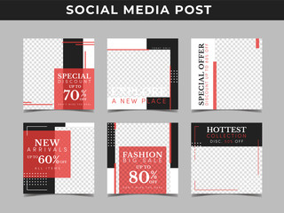 Social media banner collection for fashion sale, promotion and digital marketing. Vol.21