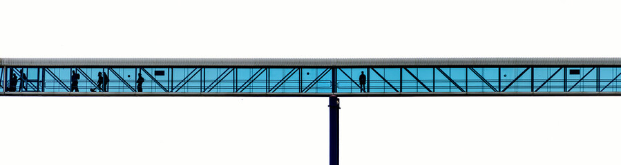 Covered foot bridge