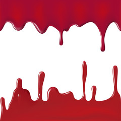 various blood or paint splatters set