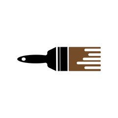 Paint brush logo vector
