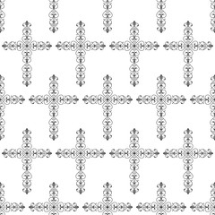 Christian Cross Seamless Pattern