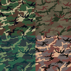 Seamless camouflage background. Camouflage background pattern. Camouflage background vector. 