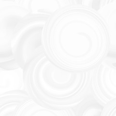 Obraz premium Pattern with white spirals, beautiful wallpapers for weddings.Texture 3 d background with abstract circles of different sizes, seamless pattern with waves. 