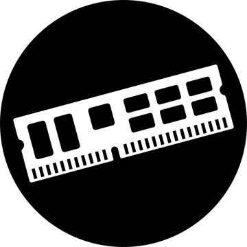white ram stick on black circle clip art preview