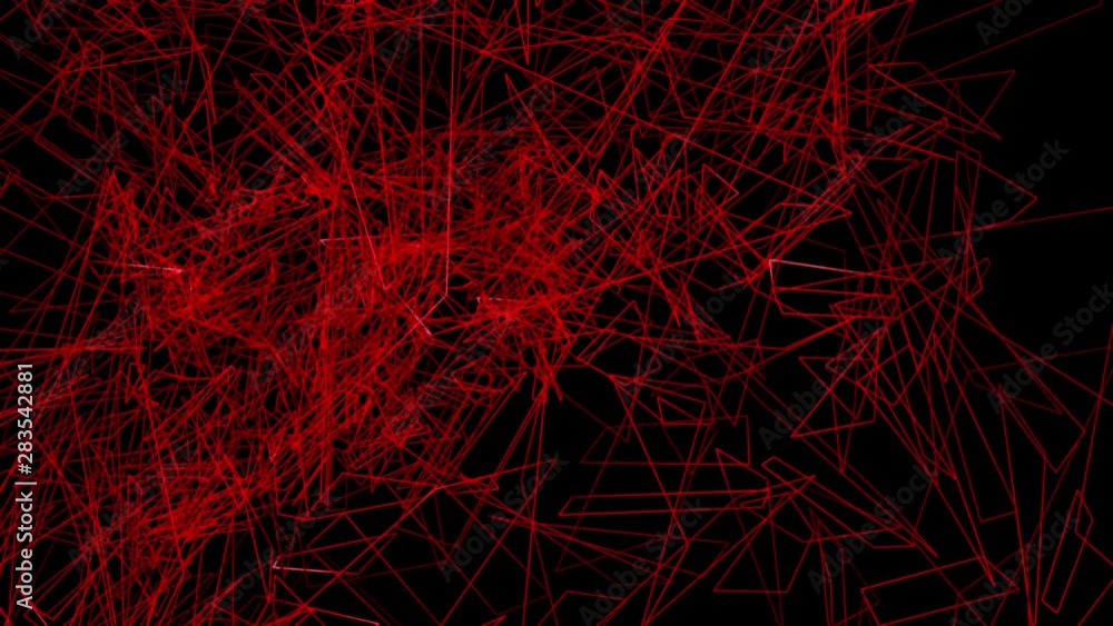 Poster abstract background with futuristic lines tunnel animation 3d render