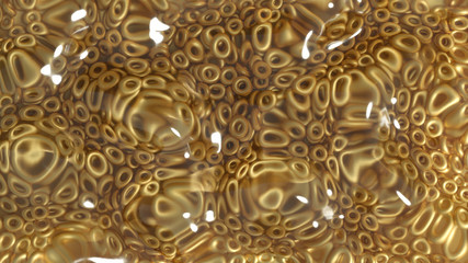 Metal background ring detail. 3d illustration, 3d rendering.