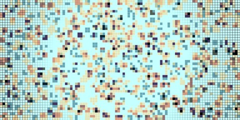 Fototapeta premium Abstract colorful canvas square geometric seamless pattern background