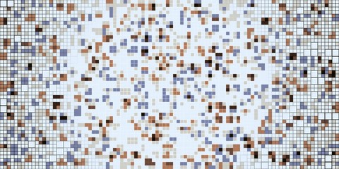 Fototapeta premium Abstract colorful canvas square geometric seamless pattern background